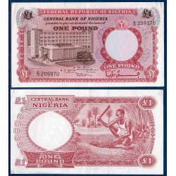 Nigeria Pick N°8, Billet de Banque de 1 Pound 1967