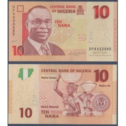 Nigeria Pick N°33b, Billet de Banque de 10 Naira 2007