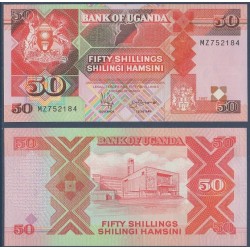 Ouganda Pick N°30, Billet de banque de 50 Shillings 1987-1998