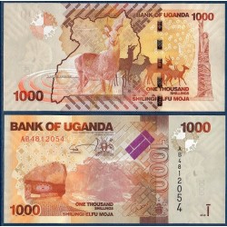 Ouganda Pick N°49a, Billet de banque de 1000 Shillings 2010