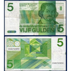 Pays Bas Pick N°95, Billet de Banque de 5 Gulden 1973
