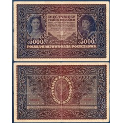Pologne Pick N°31, Billet de banque de 5000 Marek 1920
