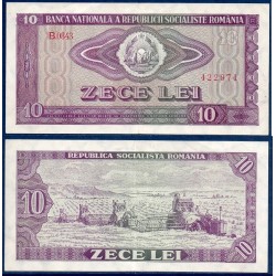 Roumanie Pick N°94, Billet de banque de 10 leï 1966