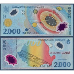 Roumanie Pick N°111a, Billet de banque de 2000 leï 1999