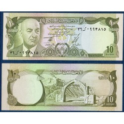 Afghanistan Pick N°47c, Billet de banque de 10 afghanis 1973