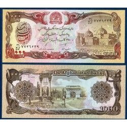 Afghanistan Pick N°61, Billet de 1000 afghanis 1979-1991