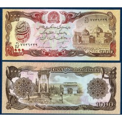 Afghanistan Pick N°61c, Billet de banque de 1000 afghanis 1991