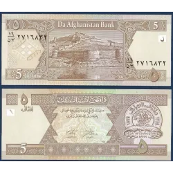 Afghanistan Pick N°66a Billet de banque de 5 afghanis 2002
