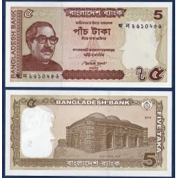 Bangladesh Pick N°53Aa, Billet de banque de 5 Taka 2014