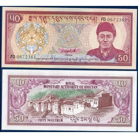 Bhoutan Pick N°17b Billet de banque de 50 Ngultrum 1992