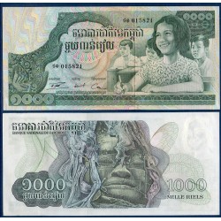 Cambodge Pick N°17, Billet de banque de 1000 Riels 1972