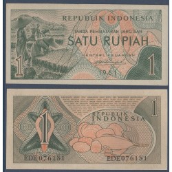 Indonésie Pick N°78, Billet de banque de 1 Rupiah 1961