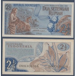 Indonésie Pick N°79, Billet de 2.5 Rupiah 1961