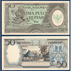 Indonésie Pick N°96b, Billet de banque de 50 Rupiah 1964