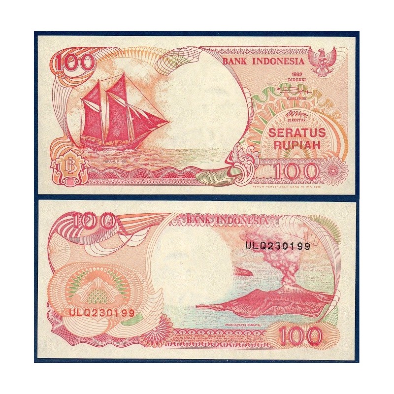 Indonésie Pick N°127g, Billet de banque de 100 Rupiah 1999