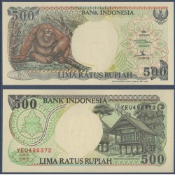 Indonésie Pick N°128, Billet de 500 Rupiah 1992
