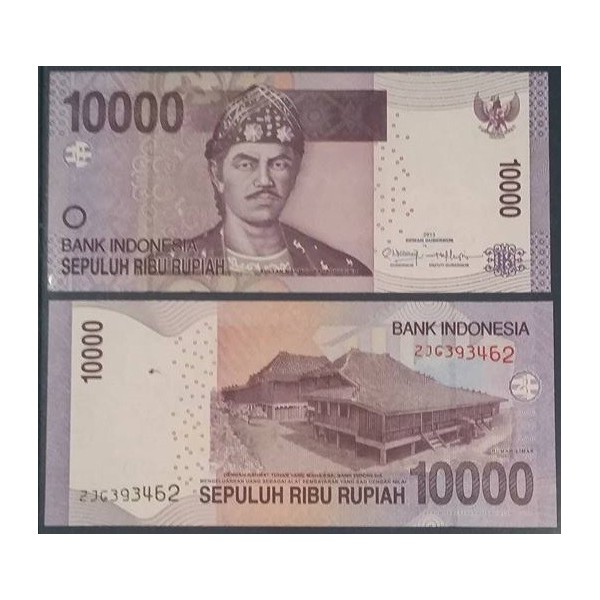 Indonésie Pick N°150e, Billet de banque de 10000 Rupiah 2013