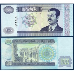 Irak Pick N°87, Billet de banque de 100 Dinars 2002
