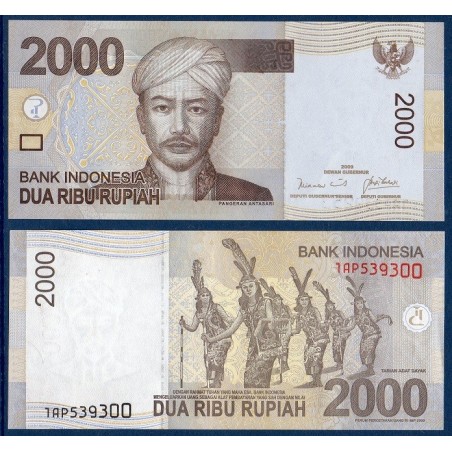 Indonésie Pick N°148a, Billet de banque de 2000 Rupiah 2009