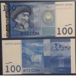 Kirghizistan Pick N°26a Billet de banque de 100 som 2009