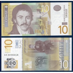 Serbie Pick N°46a, Billet de banque de 10 Dinara 2006