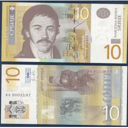 Serbie Pick N°54a, Billet de banque de 10 Dinara 2011