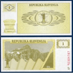 Slovénie Pick N°1a, Billet de banque de 1 Tollar 1990