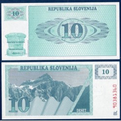 Slovénie Pick N°4, Billet de banque de 10 Tollarjev 1990