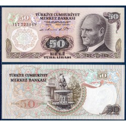 Turquie Pick N°188, Billet de banque de 50 Lira 1970