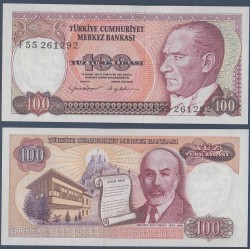 Turquie Pick N°194b, Billet de banque de 100 Lira 1983-1989