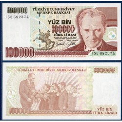 Turquie Pick N°206, Billet de banque de 100000 Lira 1997