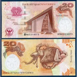 Papouasie Pick N°36, Billet de banque de 20 Kina 2008