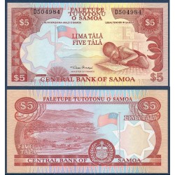 Samoa Pick N°33a, Billet de banque de 5 Tala 2002