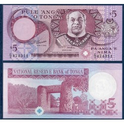 Tonga Pick N°33c, Billet de banque de 5 Pa'anga 1995