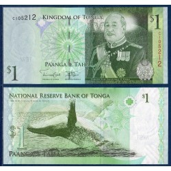 Tonga Pick N°37, Billet de banque de 1 Pa'anga 2009
