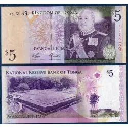 Tonga Pick N°39, Billet de banque de 5 Pa'anga 2009
