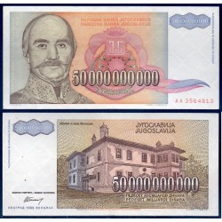 Yougoslavie Pick N°136, Billet de banque de 50.000.000.000 Dinara 1993