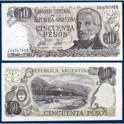 Argentine Pick N°301, Billet de banque de 50 Pesos 1976