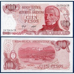 Argentine Pick N°302a, Billet de banque de 100 Pesos 1976-1978