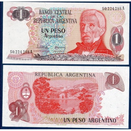 Argentine Pick N°311a, Billet de banque de 1 Peso 1983-1984