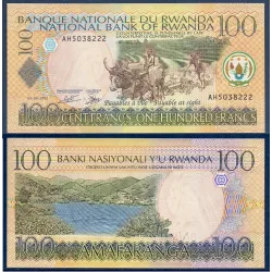 Rwanda Pick N°29b, Billet de banque de 100 Francs 2003