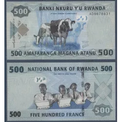 Rwanda Pick N°38, Billet de banque de 500 Francs 2013