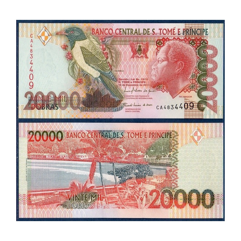 Sao Tomé et Principe Pick N°67d, Billet de banque de 10000 Dobras 2010