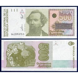 Argentine Pick N°328, Billet de 500 Australes 1985