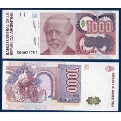 Argentine Pick N°329, Billet de banque de 1000 Australes 1988-1990