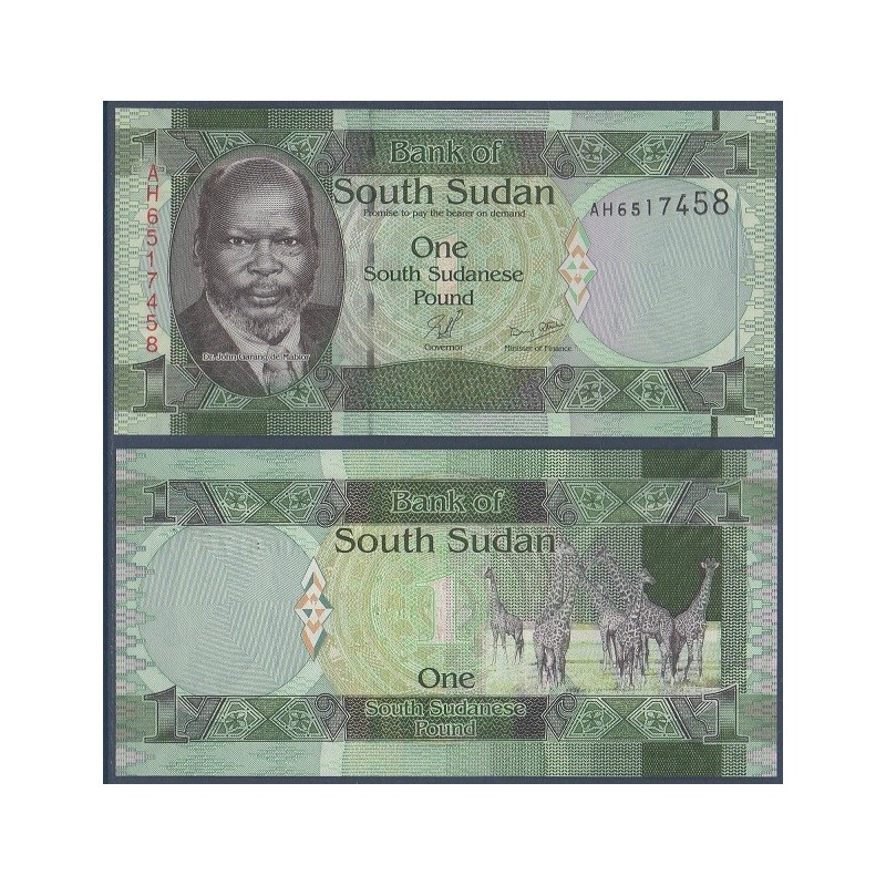 Sud Soudan Pick N°5, Billet de banque de 1 Pound 2011