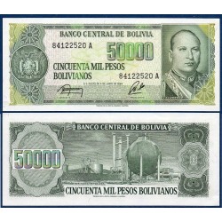 Bolivie Pick N°170a, Billet de banque de 50000 Pesos 1984