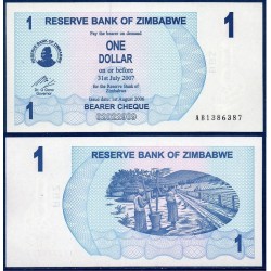 Zimbabwe Pick N°37, Billet de banque de 1 Dollar 2006