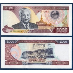 Laos Pick N°34, Billet de banque de 5000 Kip 1997-2003
