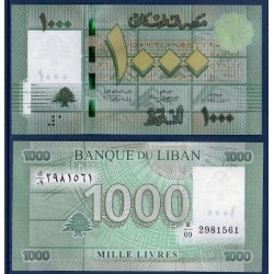 Liban Pick N°90 , Billet de banque de 1000 Livres 1988-1992
